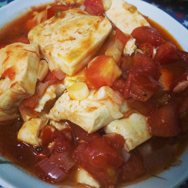 西红柿烧豆腐