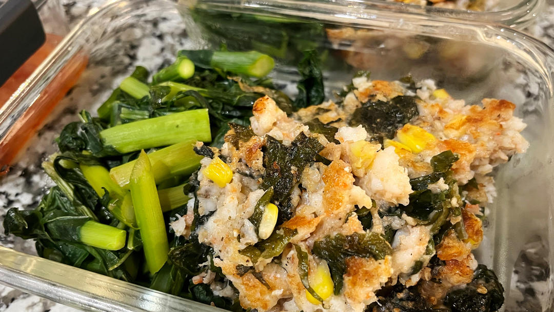 裙带菜鲜虾饼【宝宝辅食】