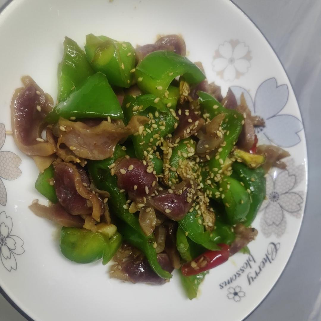 青椒爆炒鸡胗