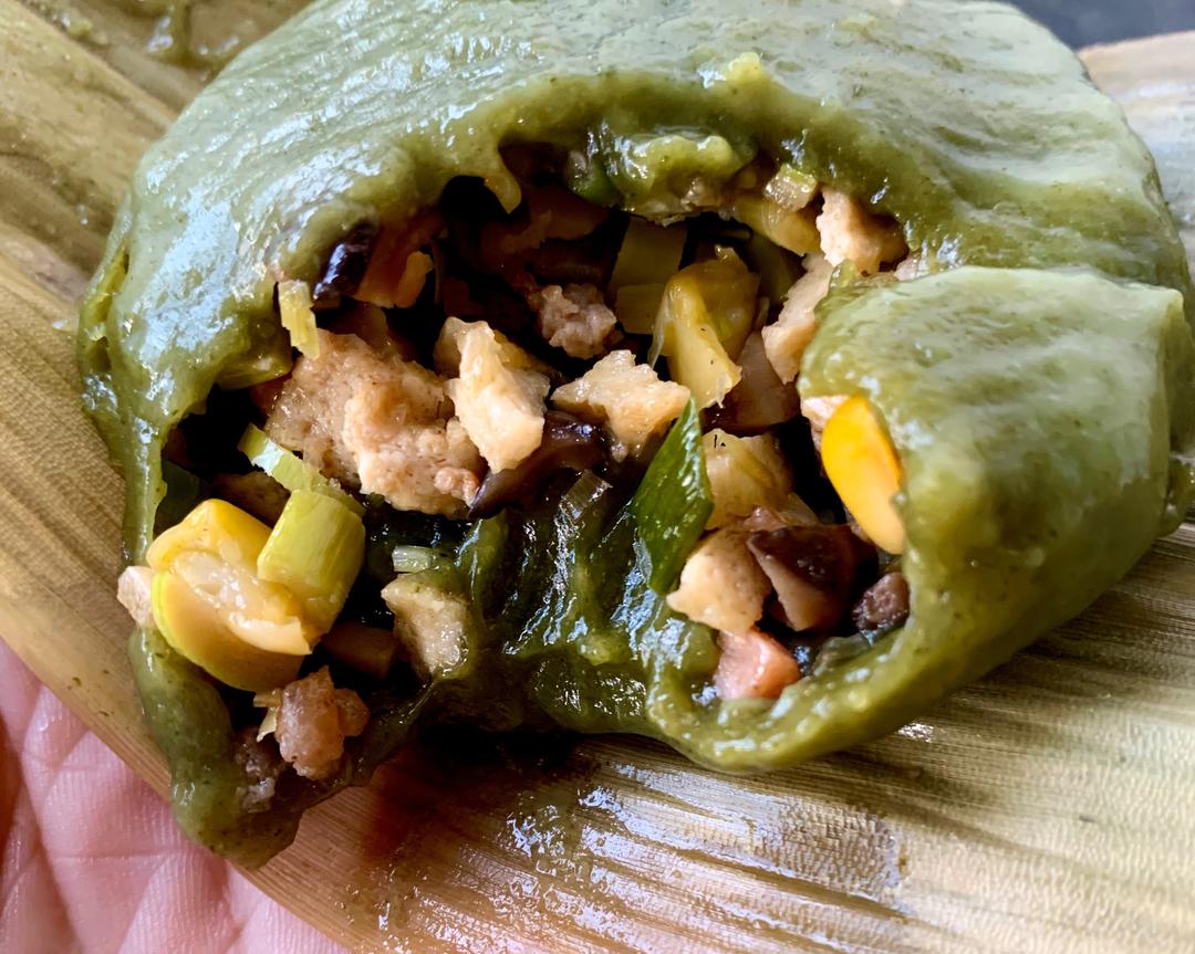 菜馅儿艾叶粑的做法