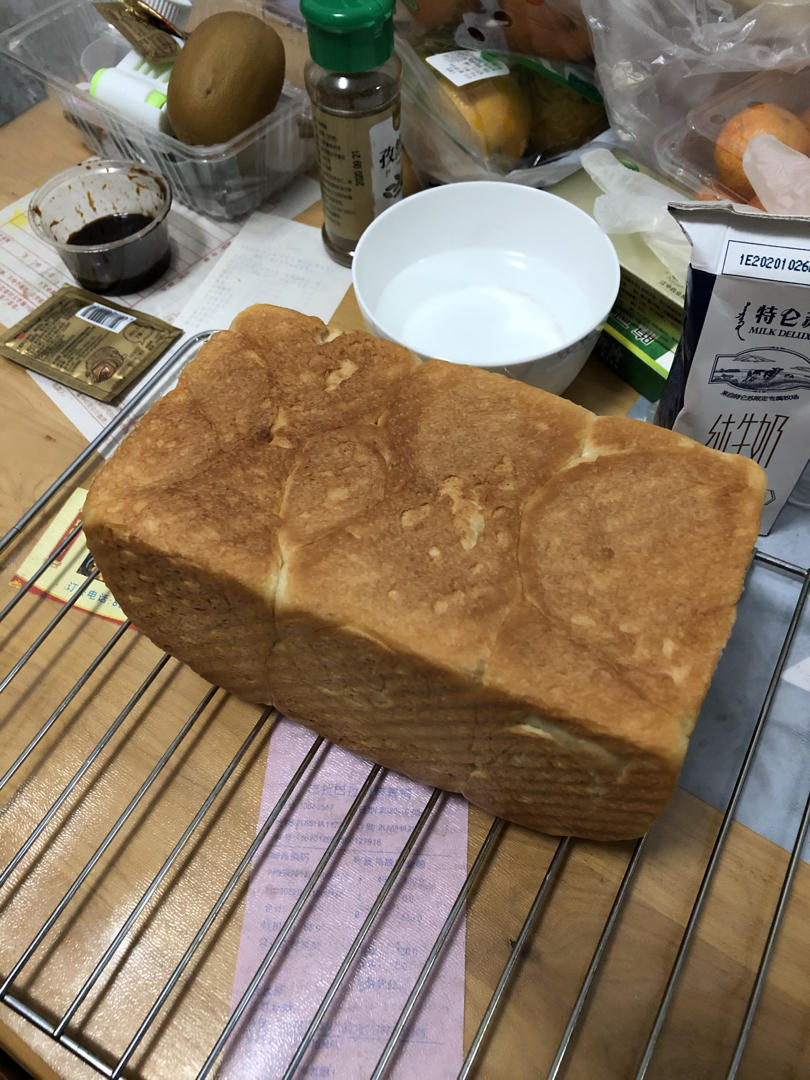 只需一次发酵的超软吐司（附面包机揉手套膜攻略）
