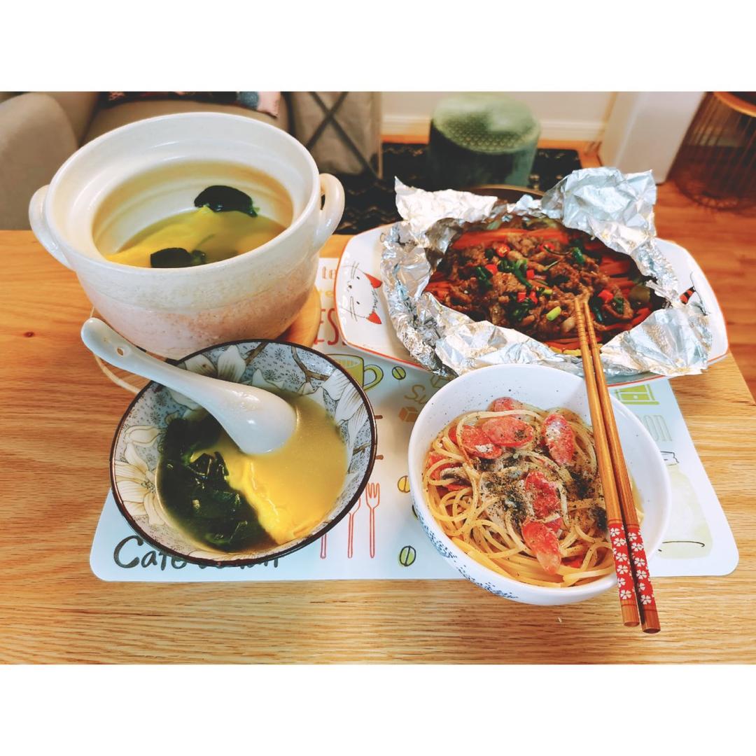 白蘑菇奶油培根意面