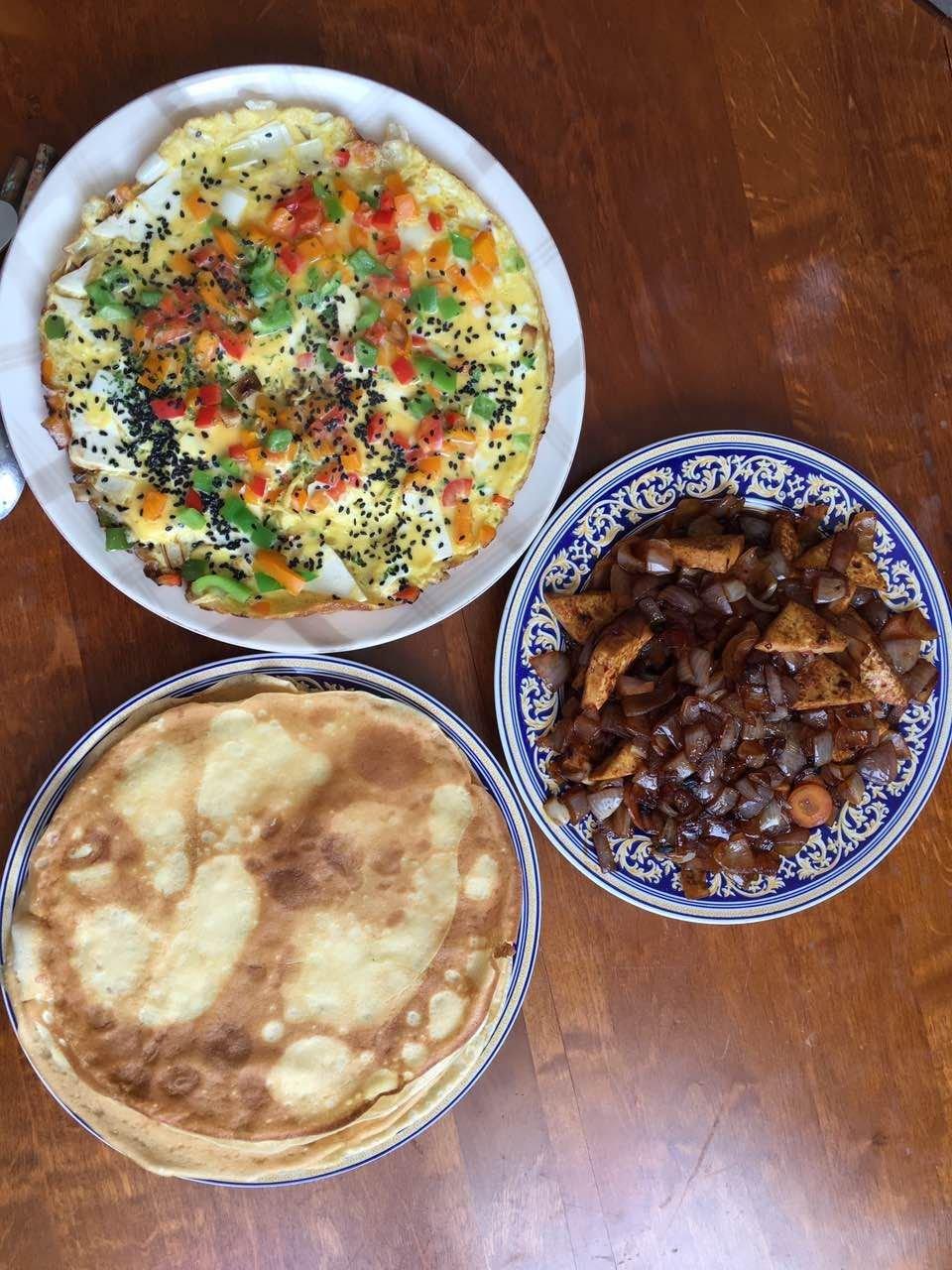 香葱鸡蛋塌豆腐