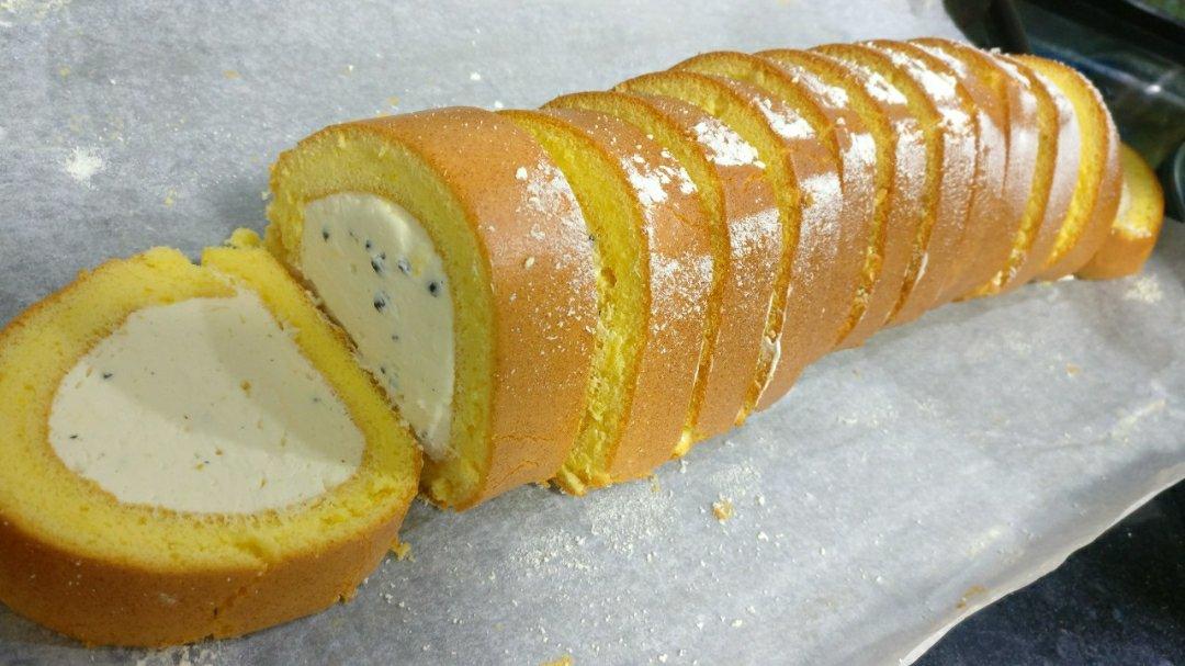 百香果生乳蛋糕卷（夏日风情卷）