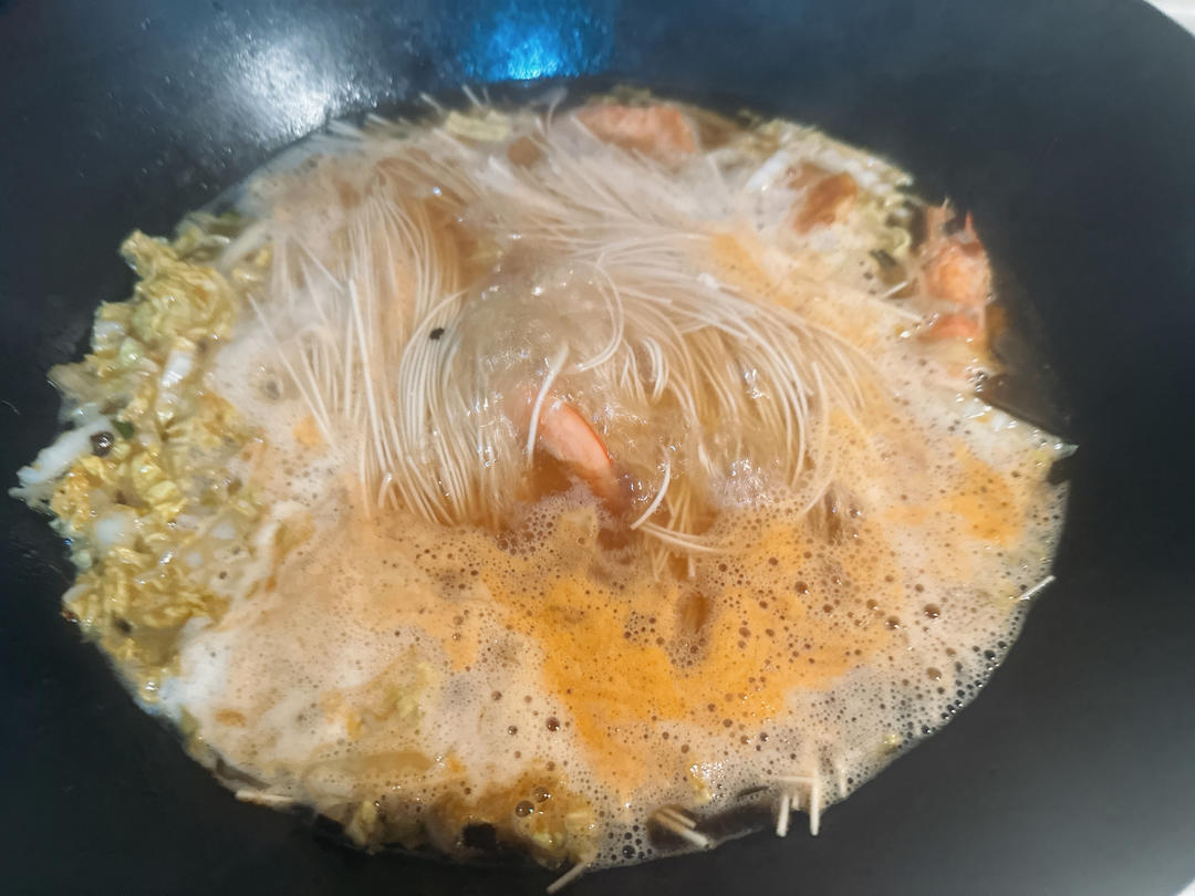 鲜虾白菜炝锅面