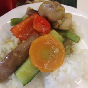 泰式青咖喱鸡肉烩时蔬的做法 步骤6