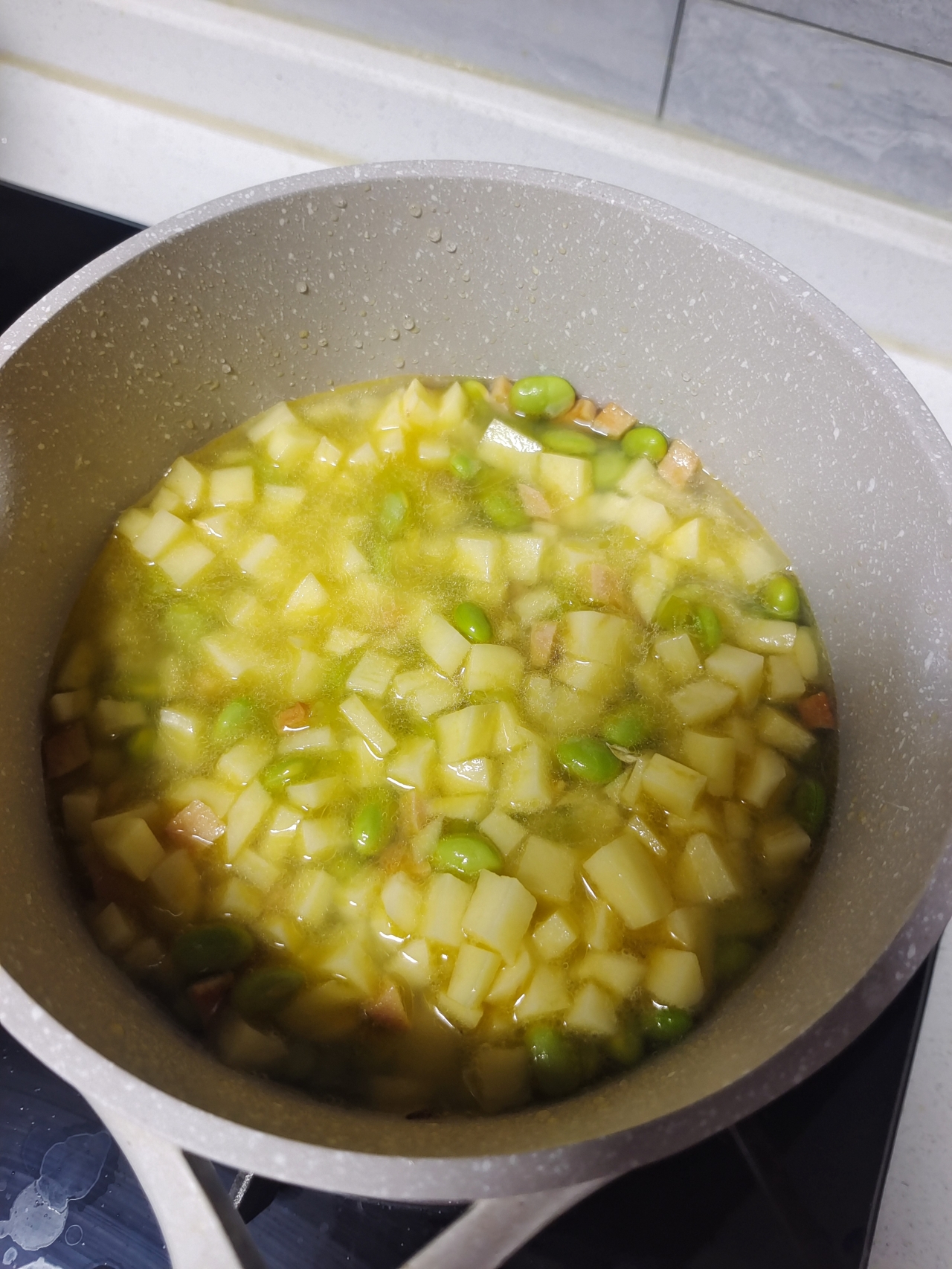 拌饭神菜—黑胡椒三丁菜的做法 步骤8