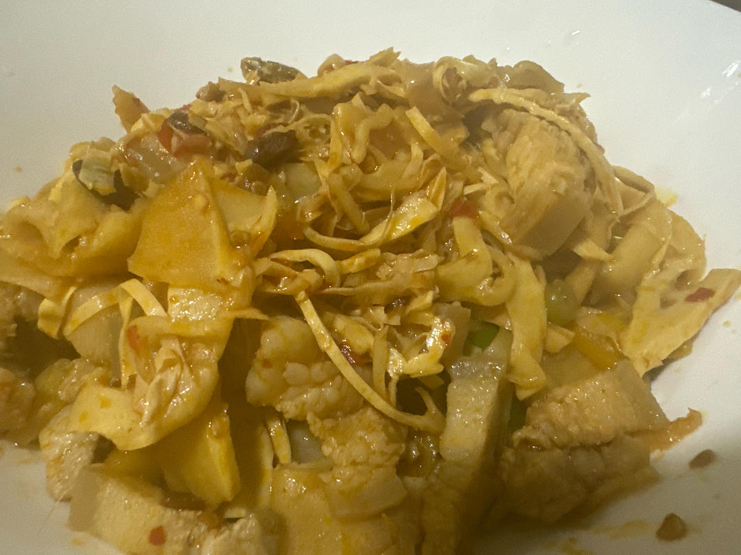 湖南名菜-糯米笋小炒肉