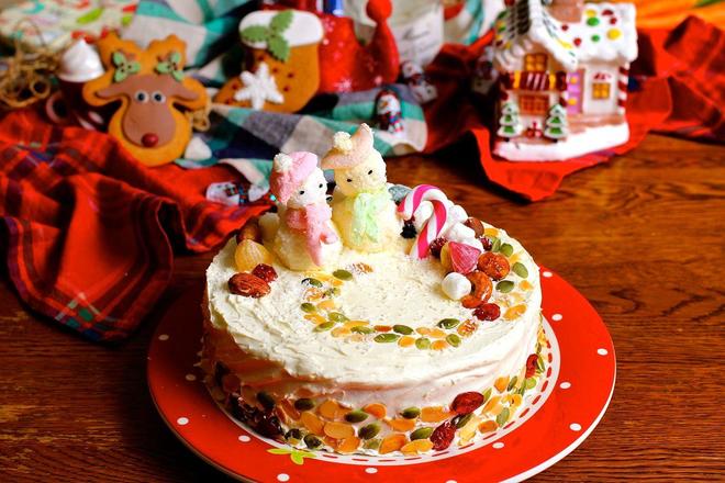 【缤纷圣诞季】节日雪人胡萝卜蛋糕的做法