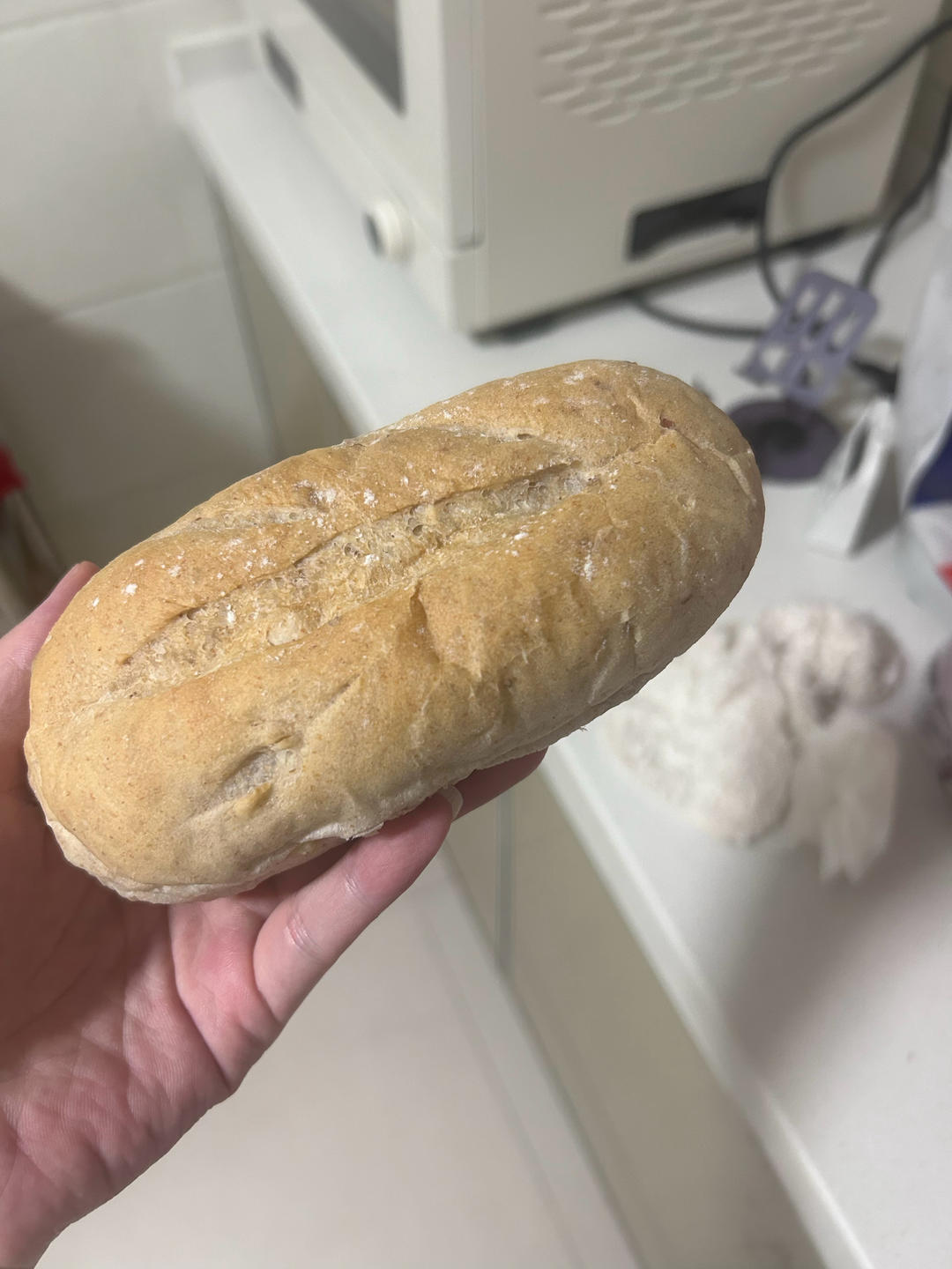 全麦蔓越莓核桃软欧包