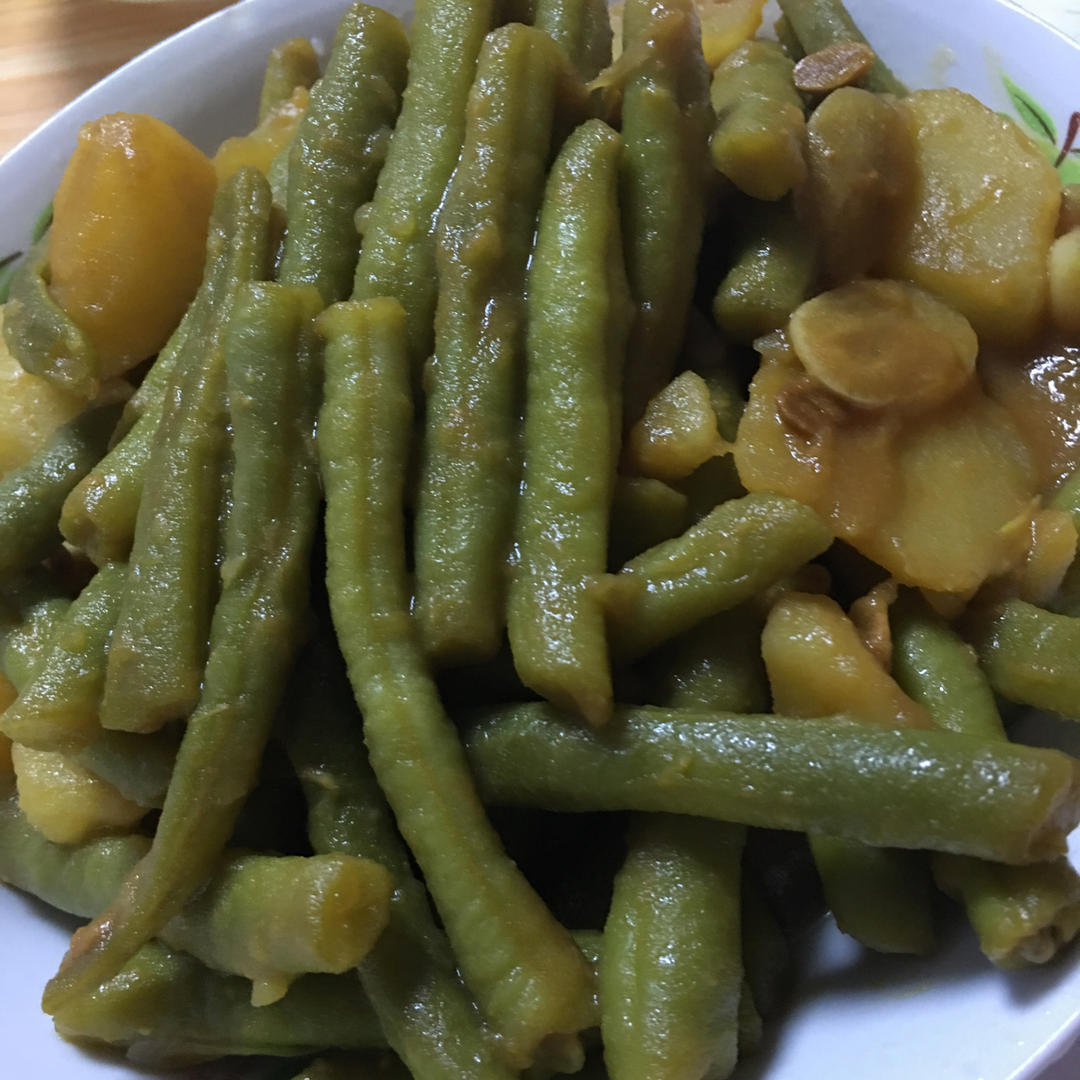 土豆炖豆角
