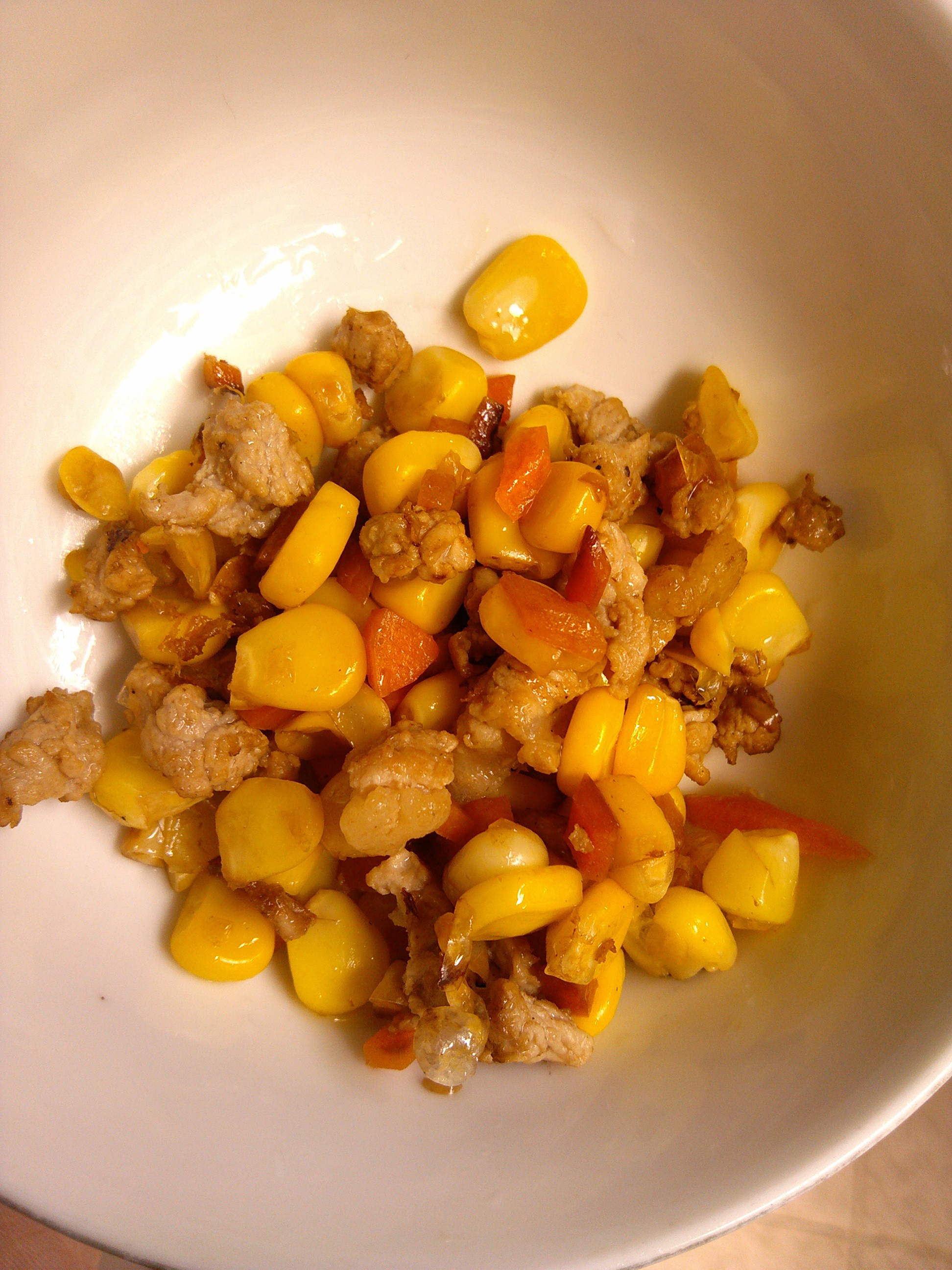 炒玉米胡萝卜丁