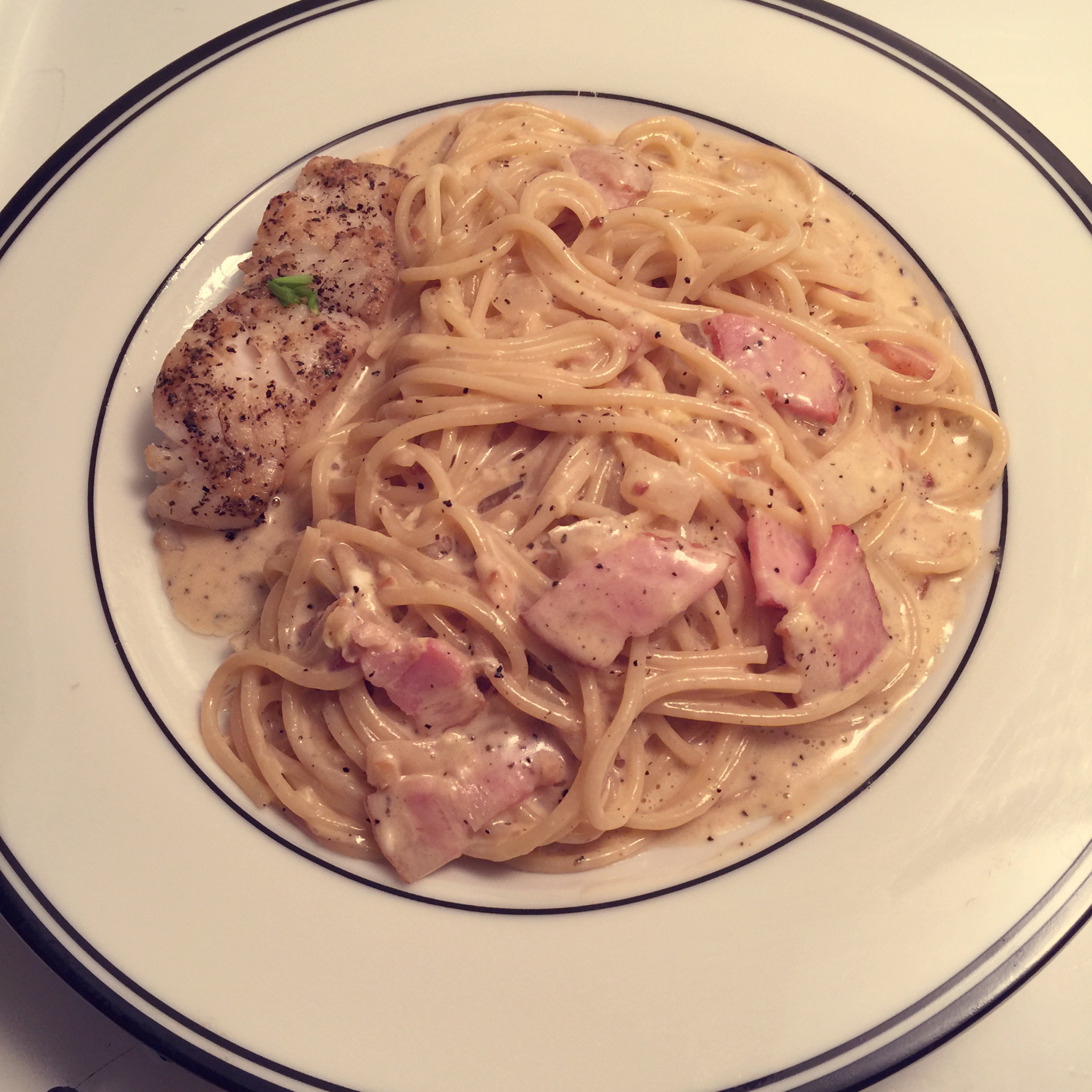 超简单的奶汁培根意面Carbonara