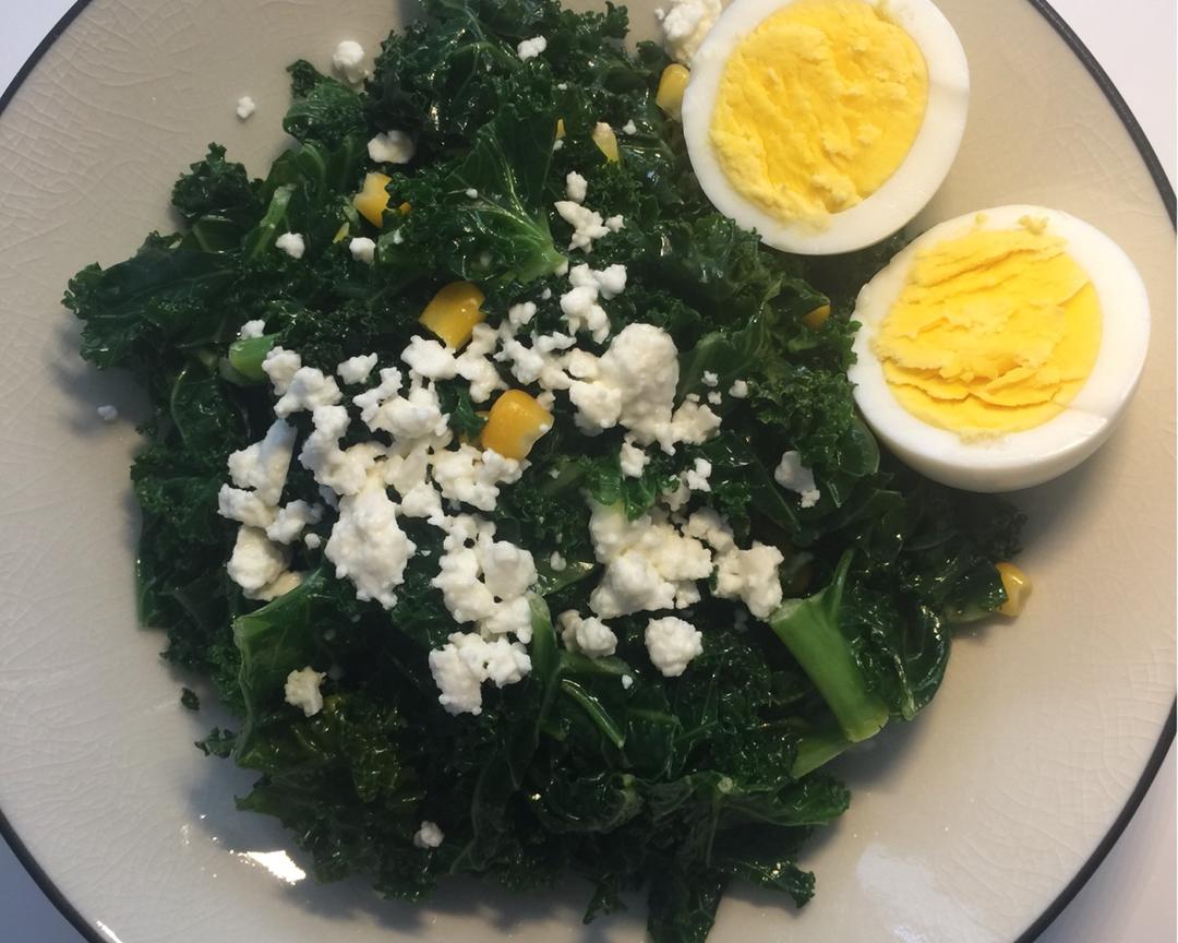 Kale with Feta Cheese的做法