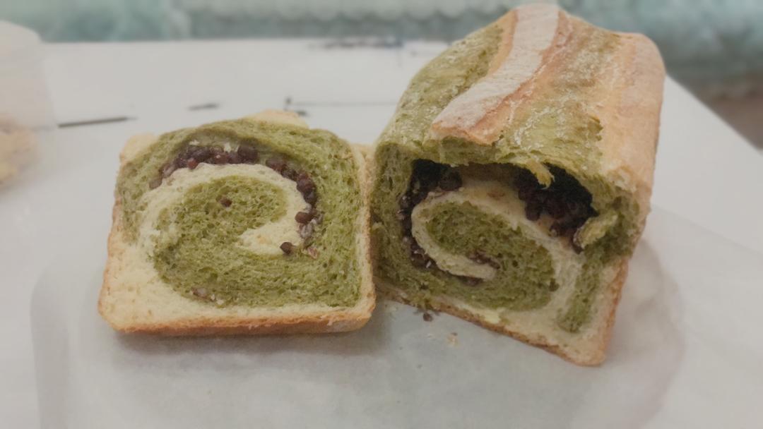 最正宗的日式抹茶红豆吐司
