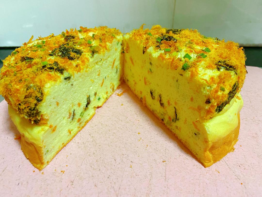 香葱海苔肉松戚风蛋糕