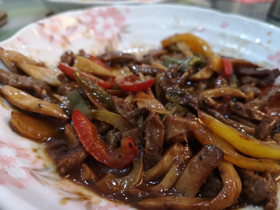 黑椒杏鲍菇牛柳（王刚老师腌牛肉法）的做法