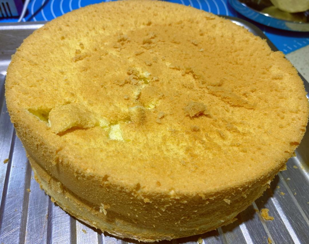 6寸原味戚风蛋糕