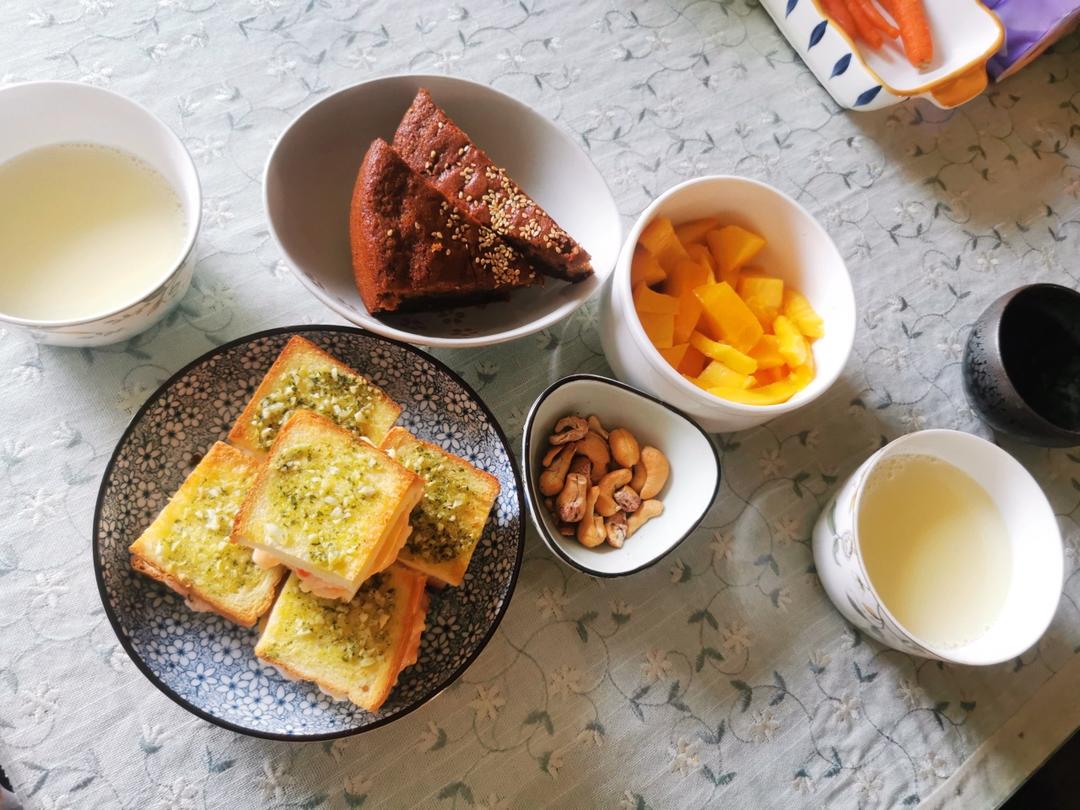 ins超火蒜香芝士面包虾🍤全麦版虾滑吐司