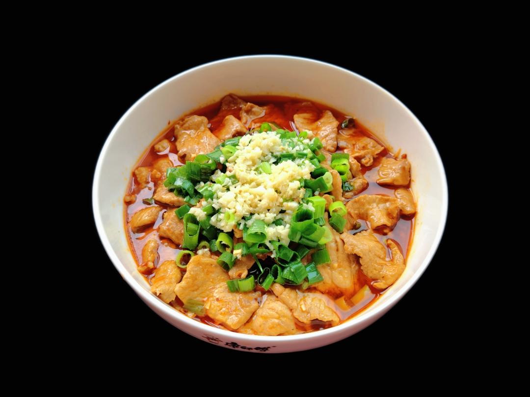 跟四川朋友学的水煮肉片 这也太香了！！