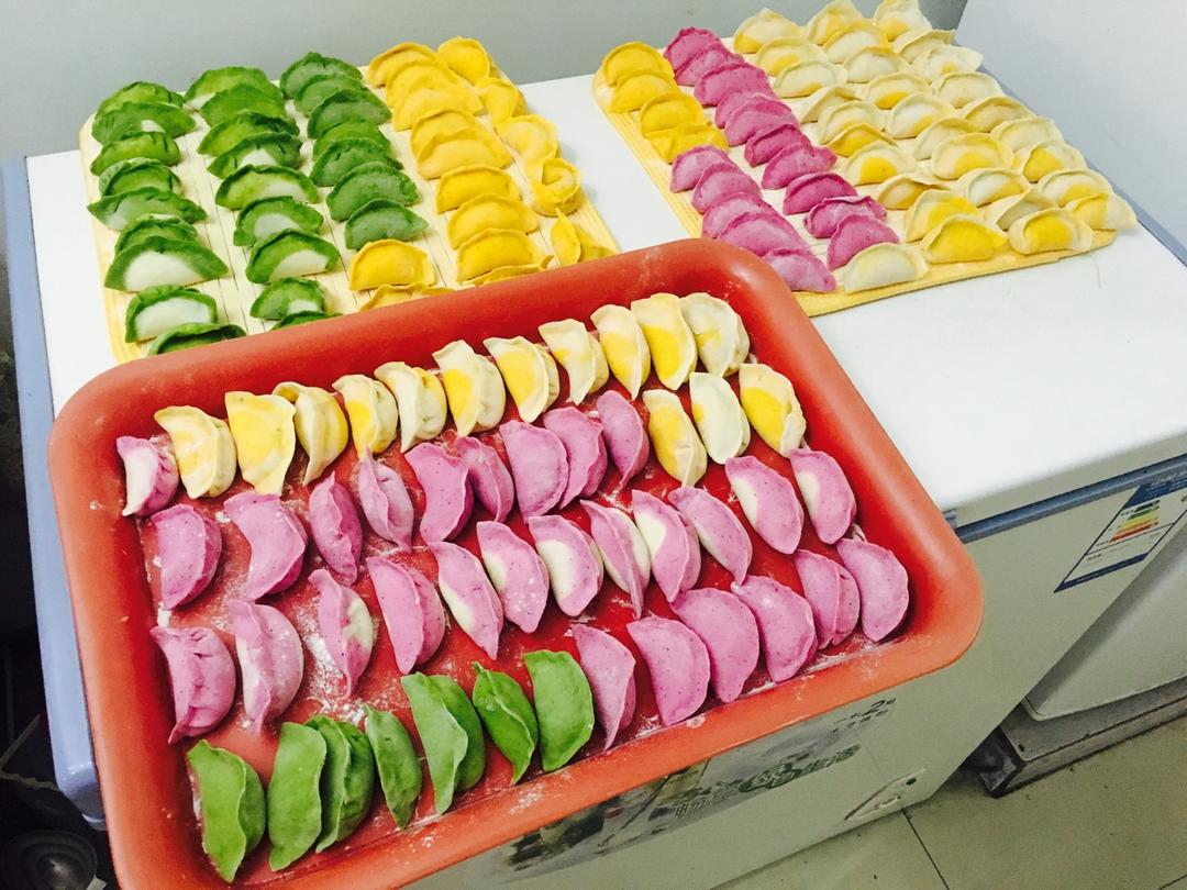 彩色饺子皮
