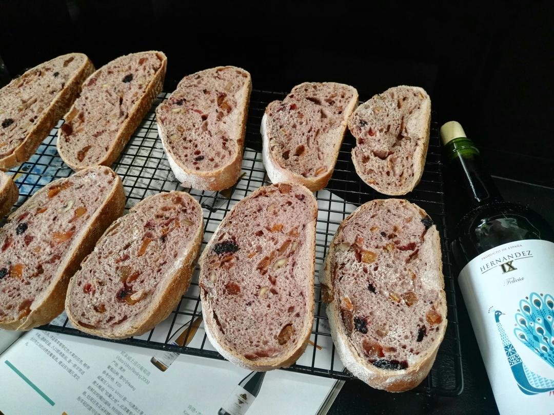 回味悠长的红酒果干面包