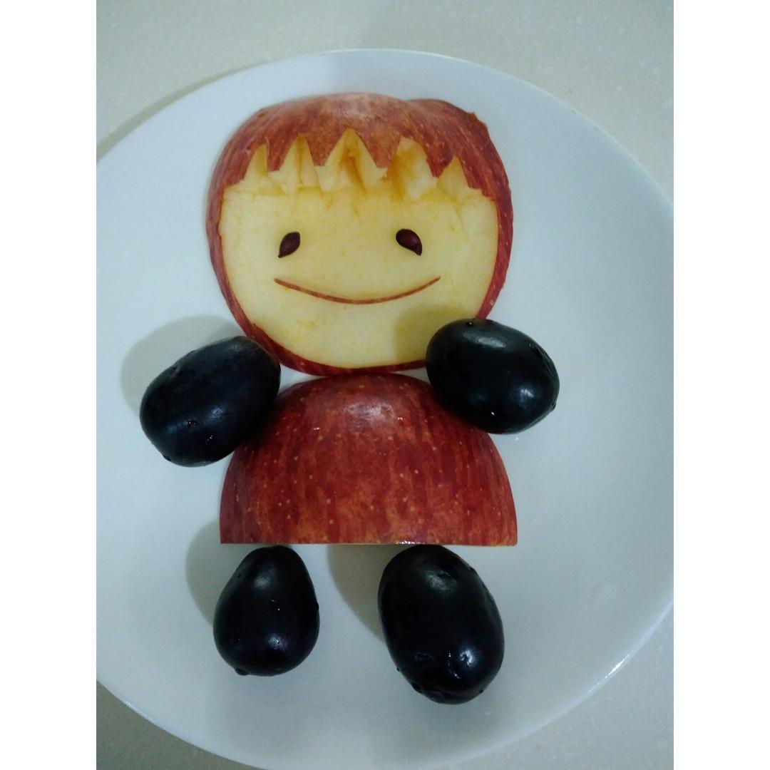 手机用户8974enx1做的可爱苹果娃娃