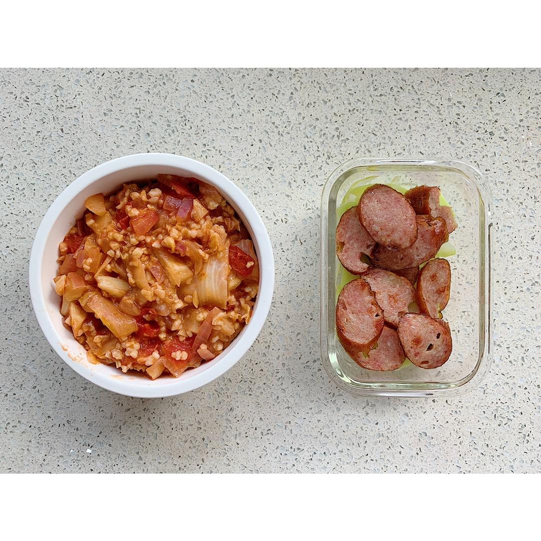 【健康三餐】番茄圆白菜肉酱闷饭