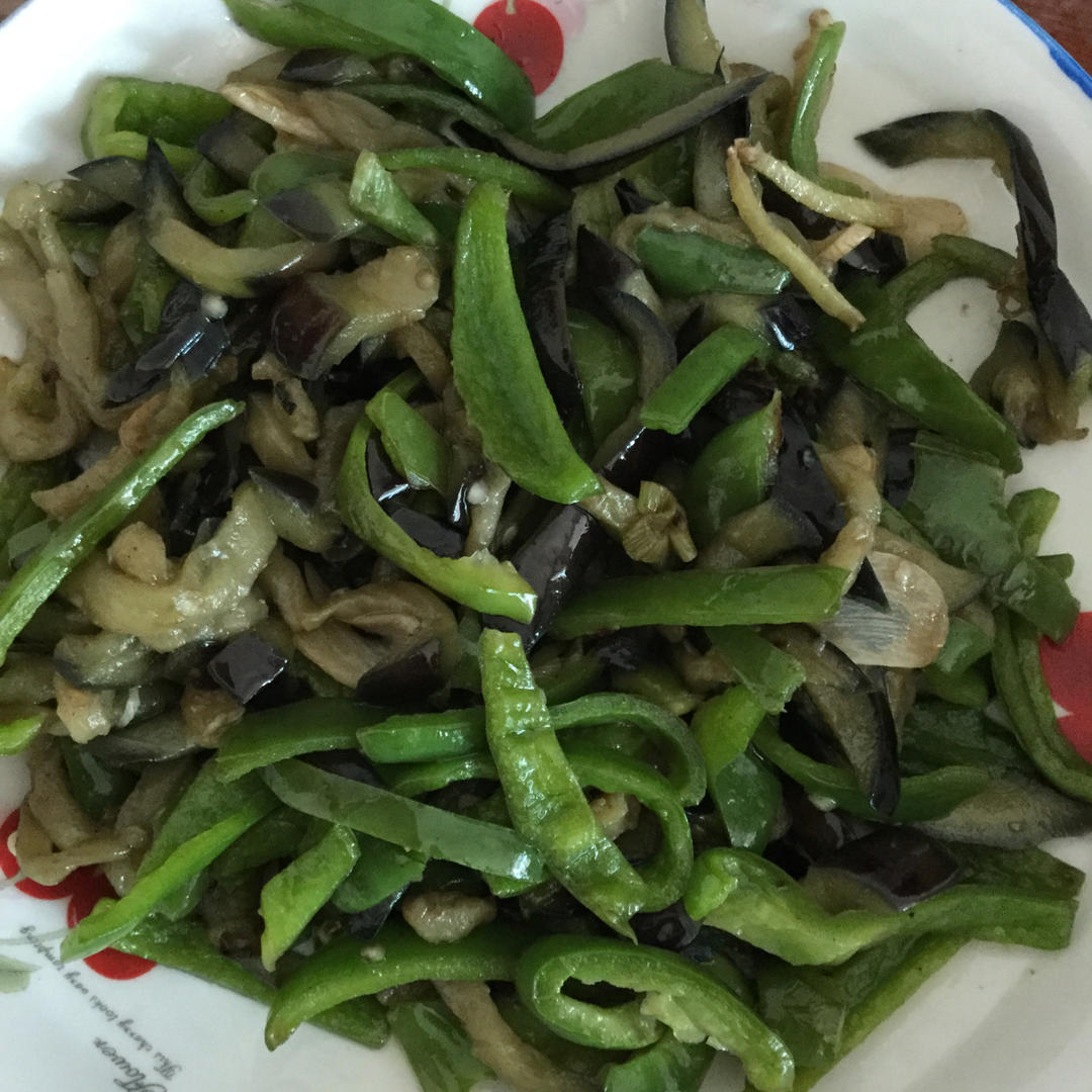 青椒炒茄子