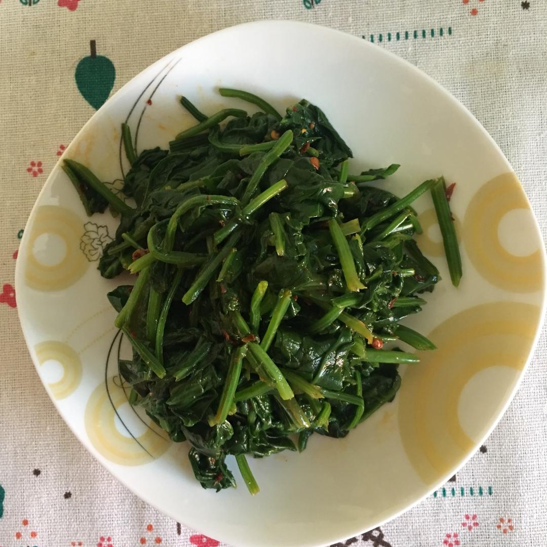 凉拌菠菜