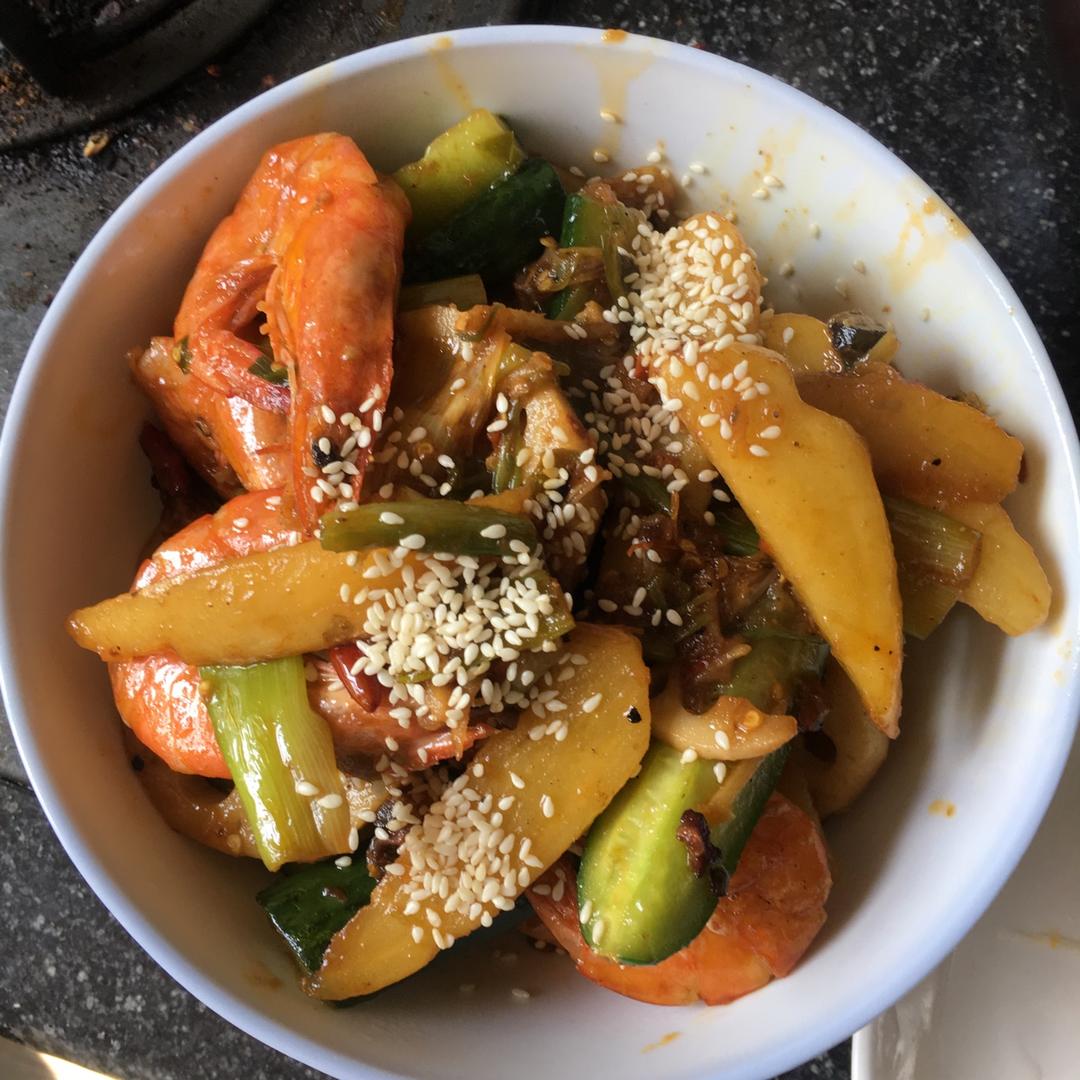 干锅香辣虾