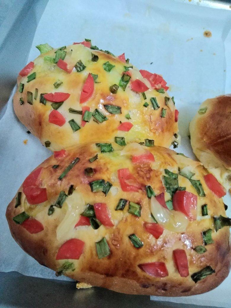 香葱火腿肉松面包