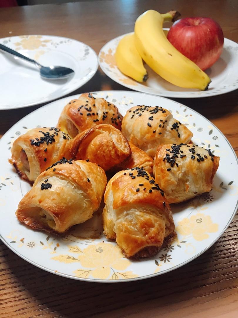 手抓饼皮卷火腿