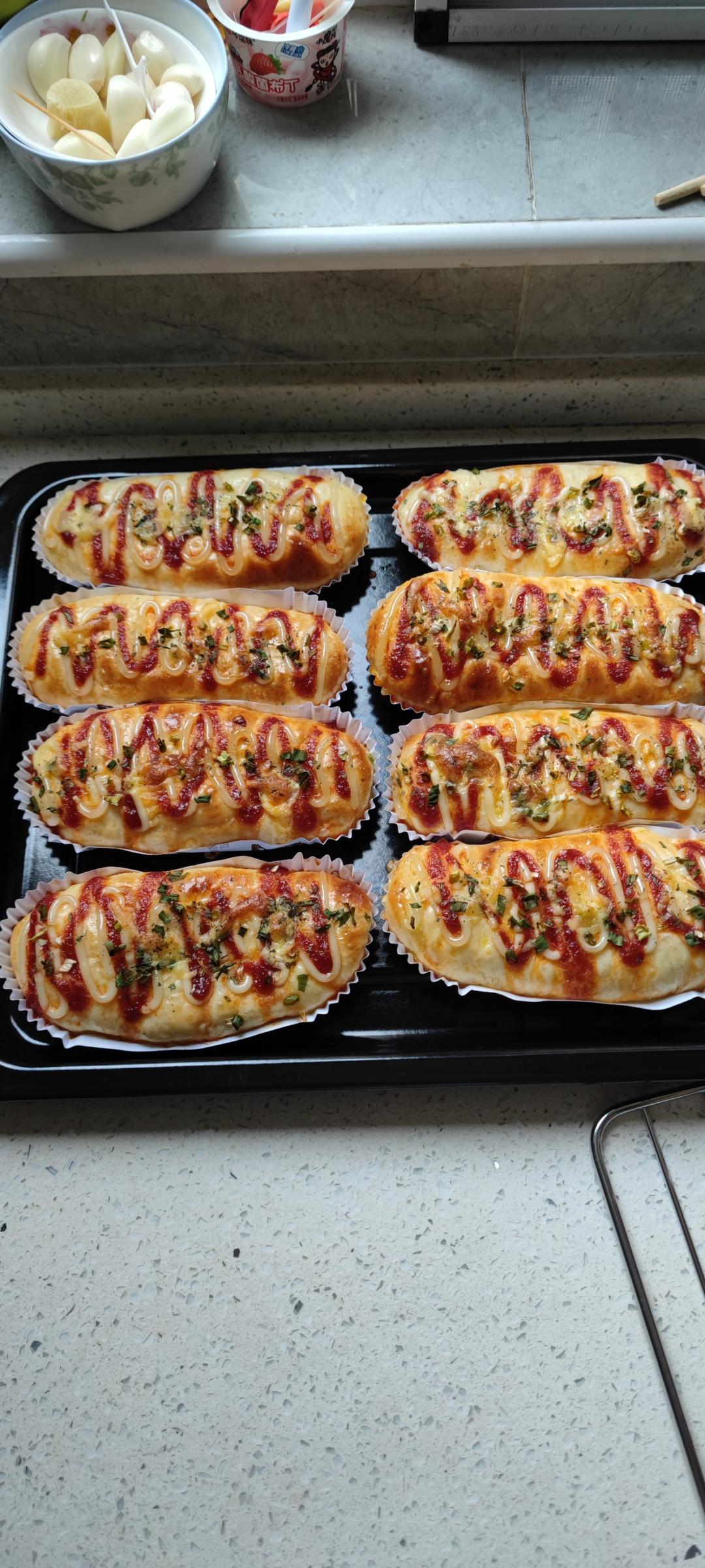 香葱火腿肉松面包