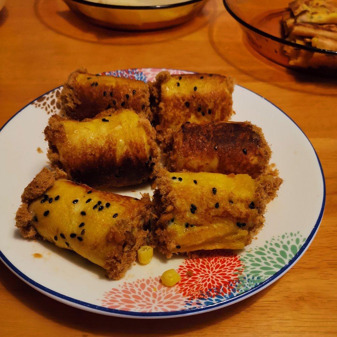 肉松吐司卷 宝宝辅食食谱