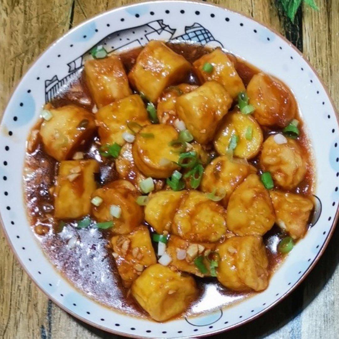 🔥超快手～酱汁日本豆腐，外酥里嫩