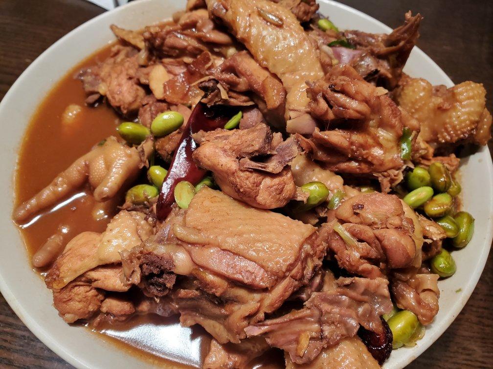 毛豆烧鸡