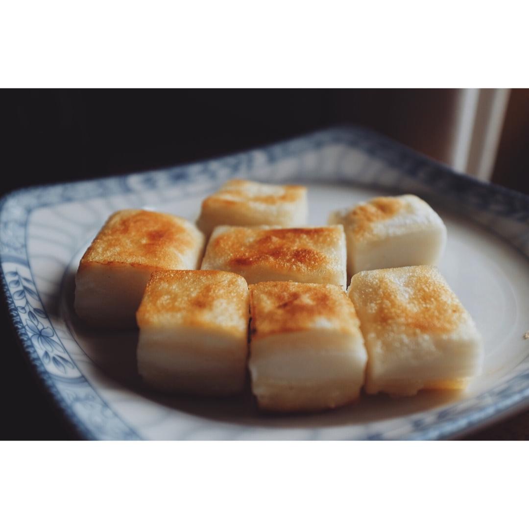 寒白做的煎年糕