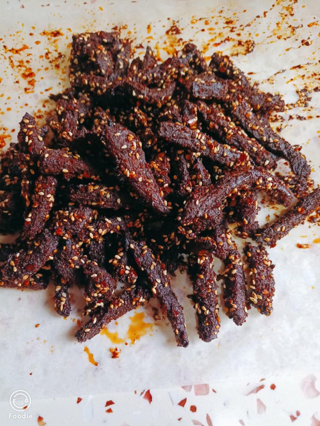 香辣手撕牛肉干