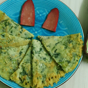 马兰头鸡蛋饼