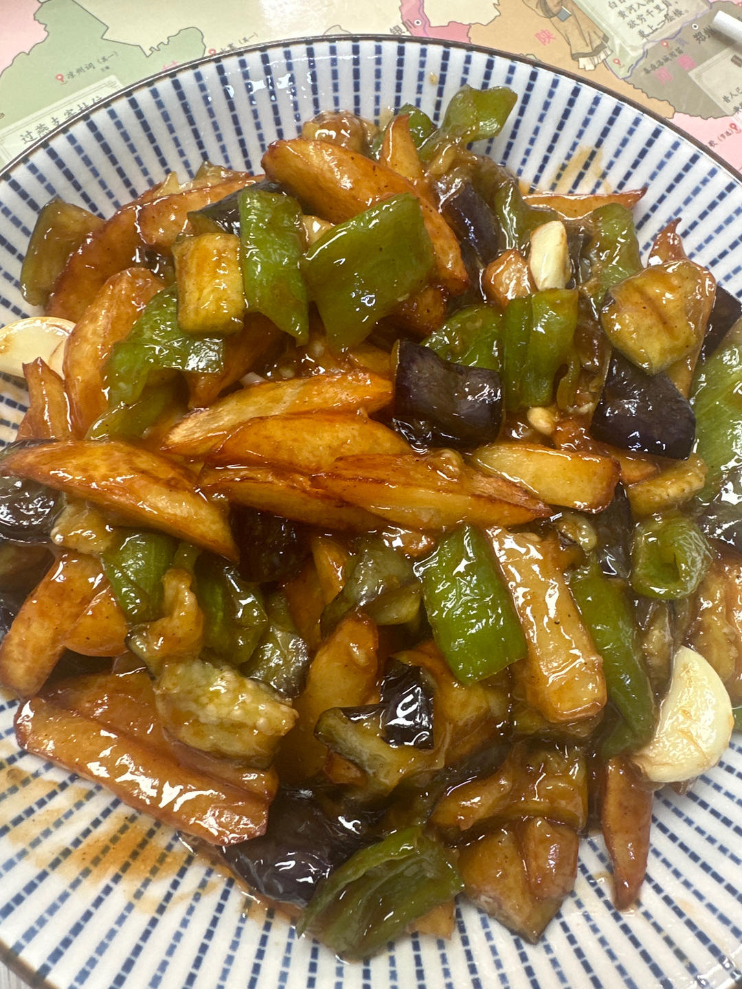 地三鲜（茄子，土豆，青椒）