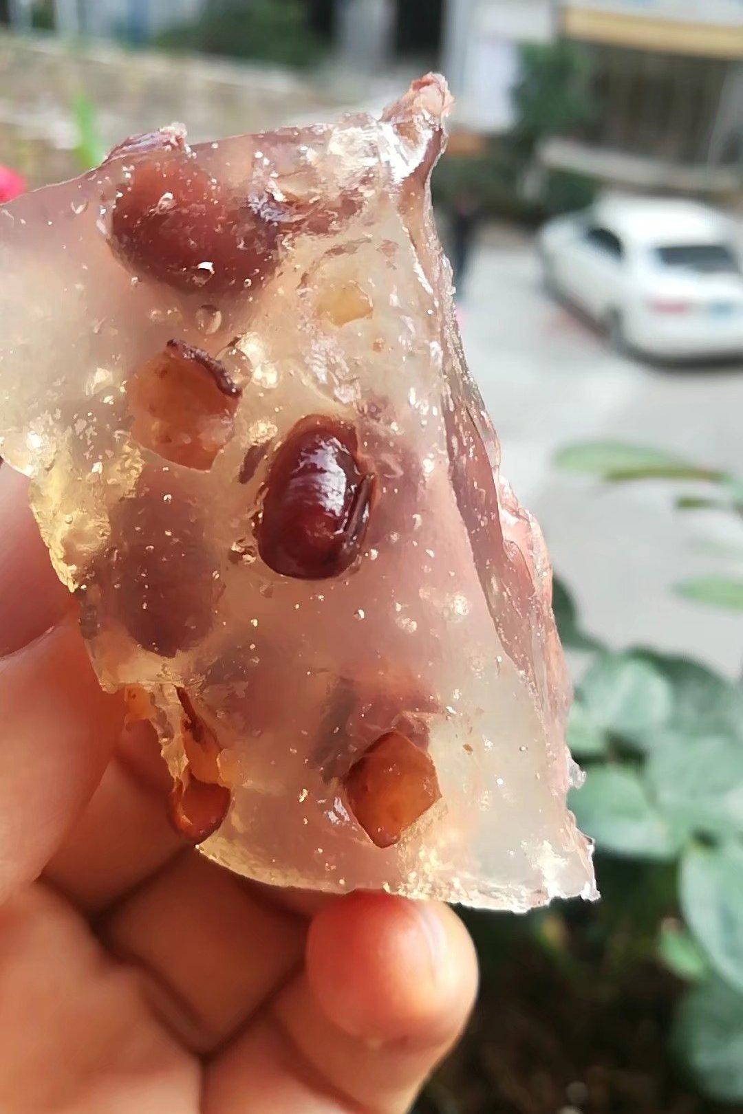 简多多做的冰晶红豆马蹄糕