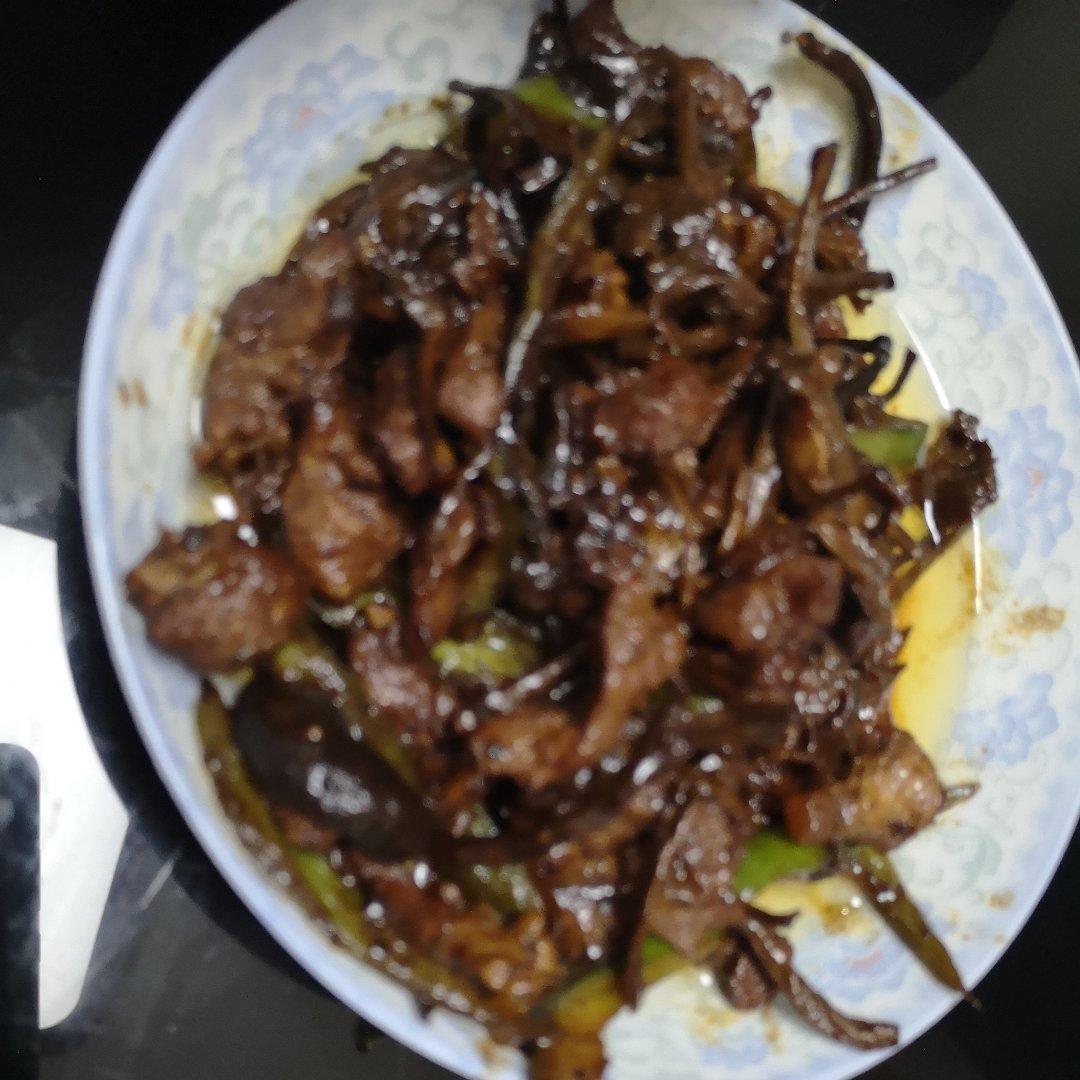 茶树菇炒牛肉