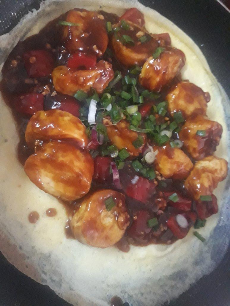 铁板豆腐，热乎乎的下饭菜