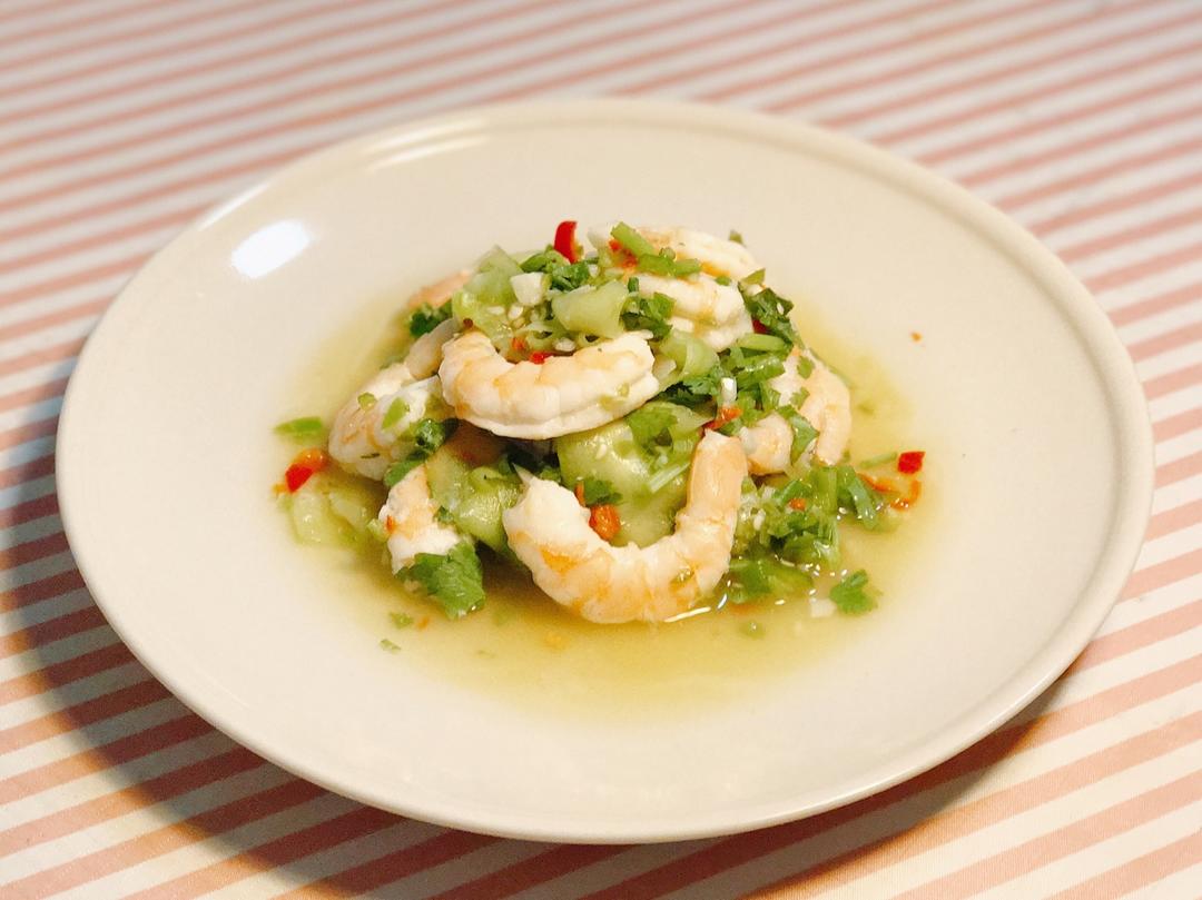 【山姆厨房】泰式青瓜鲜虾沙拉-Thai Cucumber & Prawn Salad