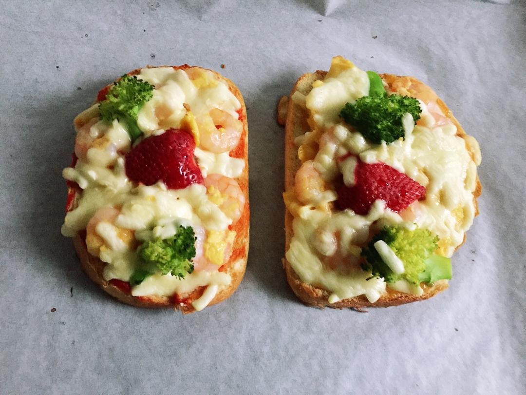 吐司培根小批萨