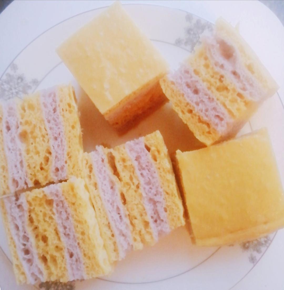 紫薯南瓜双色发糕