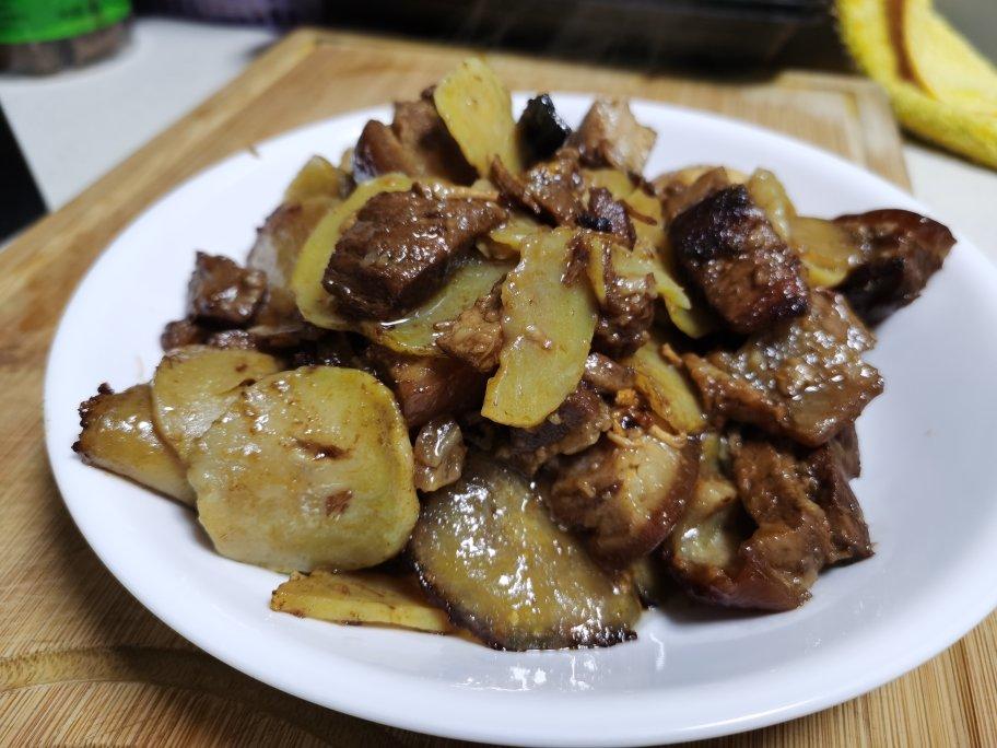 东北干土豆片乱炖