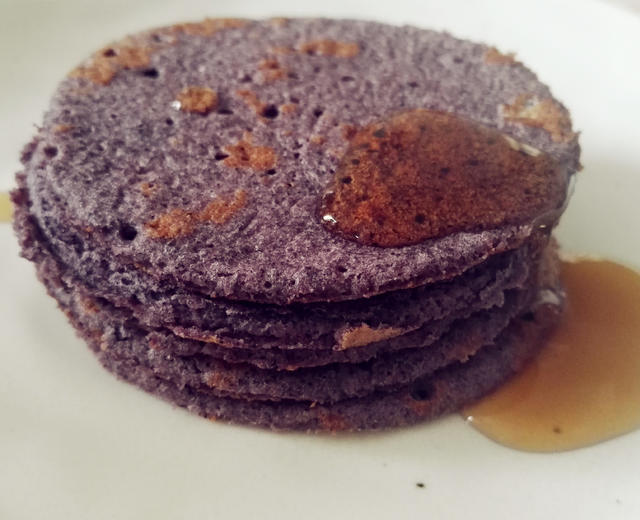 紫玉米松饼pancake的做法