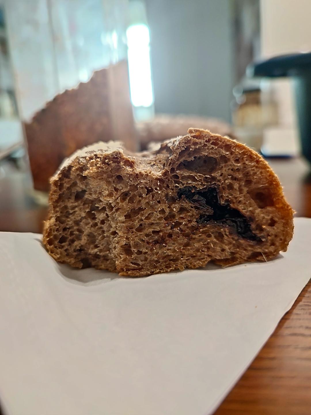 超快手·伪短法棍丨蜂蜜黑巧法式软欧包